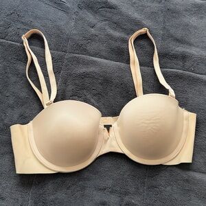 Victoria’s Secret Illusions Lightly Lined Smooth Strapless Bra, 30A in Marzipan